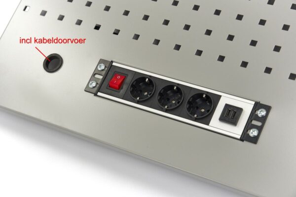 HBM Gereedschapsbord 105 x 61 cm Inclusief Stekkerdoos voor Werkplaatsinrichting - Image 6