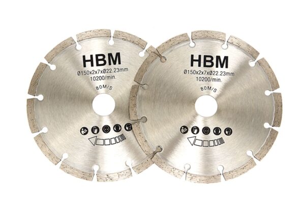 HBM 150 mm zaagbladen tbv muurfrees 1700w ( H131674) - Afbeelding 2