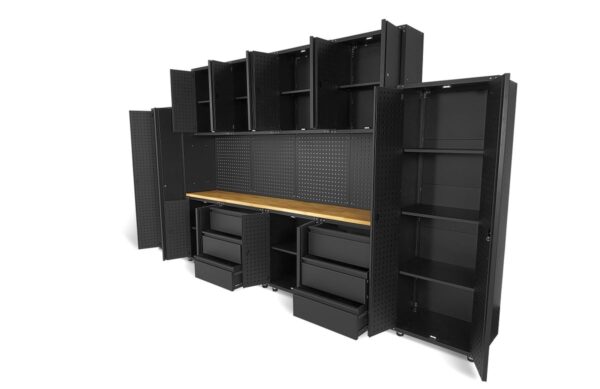 HBM premium modulair werkplaatssysteem, 16-delig, matzwart - Image 5