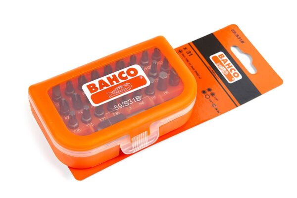 Bahco bitset voor gleuf, Phillips, Pozidriv, TORX 31-delig - Afbeelding 4