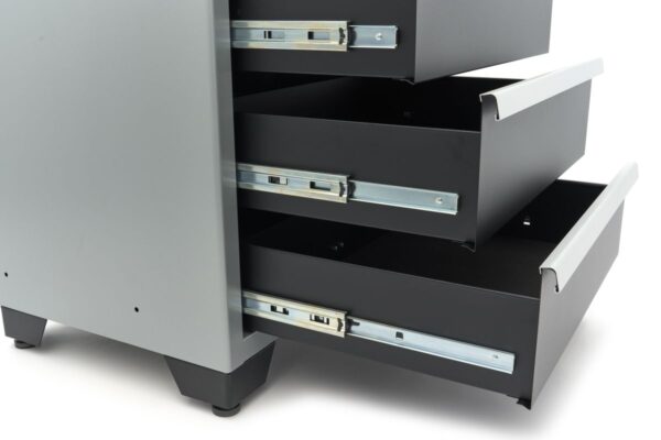 HBM 4 Laden Deluxe Professionele Gereedschapskast voor Werkplaatsinrichting zwart blauw - Afbeelding 8