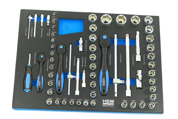 HBM 154 Dlg Premium Gereedschapsvulling voor Gereedschapswagen - BLAUW - Afbeelding 4