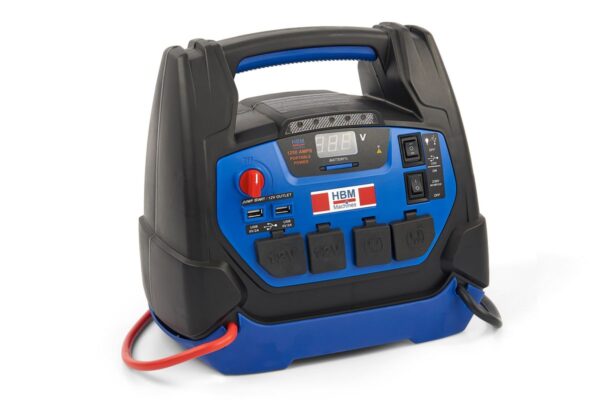 HBM Professionele Auto Startbooster, Jumpstarter Accu Booster, 230 V, 12 V, 22 Ah - Afbeelding 4