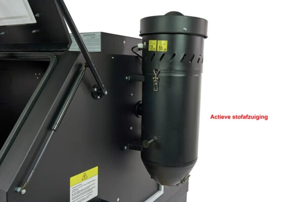 HBM SBC 1200 Straalcabine Met Afzuiging - ZWART - Afbeelding 6