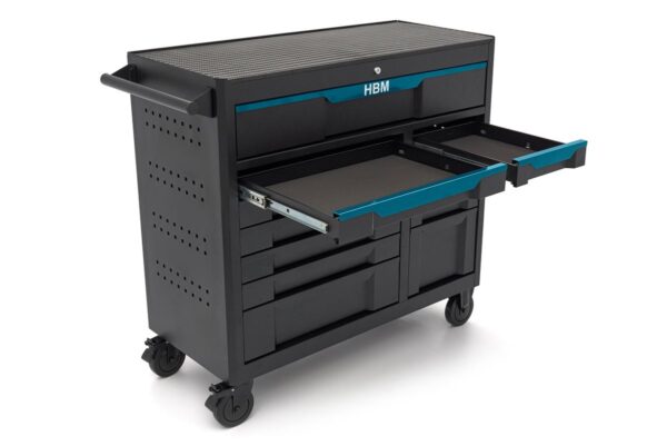 HBM gereedschapswagen 12 laden, 106 cm, zwart blauw - Afbeelding 3