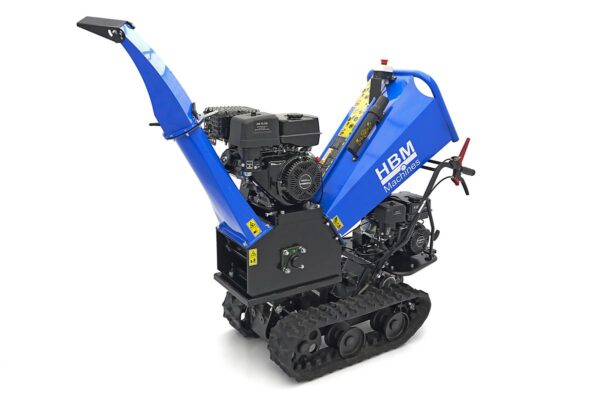 HBM Professionele 4 Takt 15 PK - 420 cc Benzine Hakselaar - Houtversnipperaar op Rupsbanden - Afbeelding 4