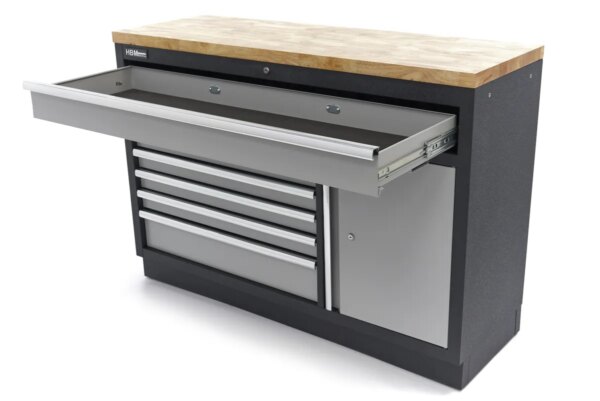 HBM 7 Laden 132 Cm. Professionele Gereedschapskast, Werkbank Met Deur voor Werkplaatsinrichting - Image 12