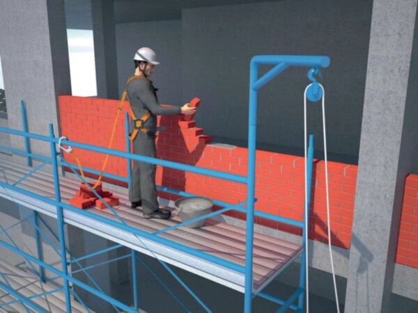Delta Plus valbeveiliging ELARA190V2 voor steiger werkzaamheden - Afbeelding 2
