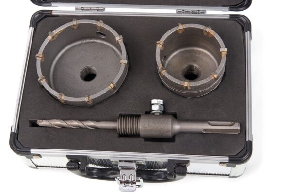 HBM 2 Delige Gatzagenset 60 - 80mm Met SDS Opname - Image 2