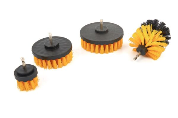 HBM 4 Delige Schoonmaakborstelset Voor in de Boormachine - Image 2