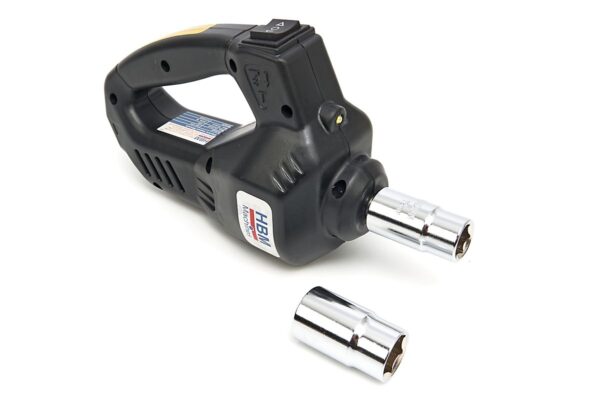 HBM Electrische 12 Volt 1,5 Ton Autokrik Met LED Verlichting Inclusief Slagmoersleutel 12 Volt in Hand - Image 18
