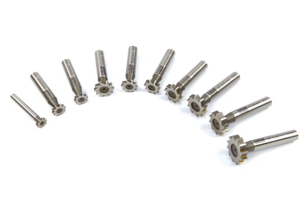 HBM 10 Delige HSS M-2 T-Gleuf Frezenset - Afbeelding 4