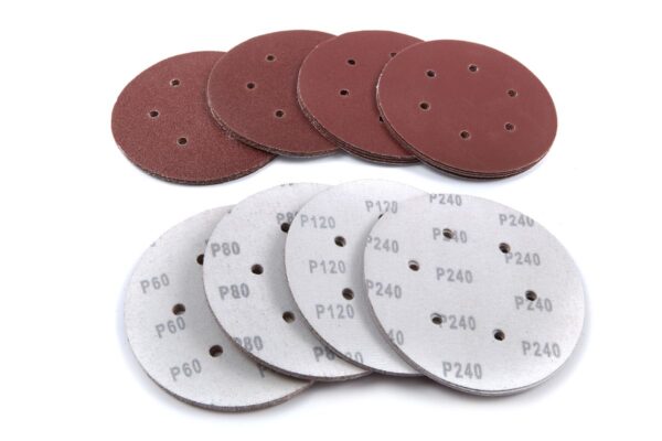HBM 40 Delige 150 mm Geperforeerde Velcro Schuurschijvenset - Afbeelding 2