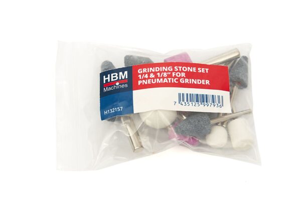 HBM slijpstenen set 1/4 en 1/8 inch voor pneumatische slijper - Afbeelding 2