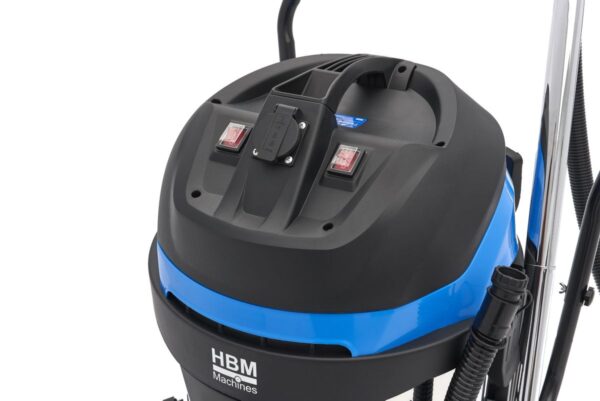 HBM 60 Liter 2400 W Professionele Bouwstofzuiger met 2 motoren - Afbeelding 12