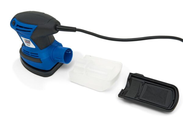 HBM 200 Watt. Multifunctionele Handpalm Schuurmachine Inclusief 12 Schuurvellen - Afbeelding 5