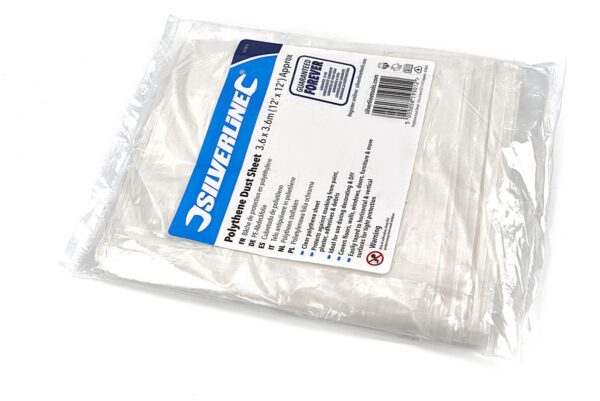 Silverline Polytheen stoflaken ca. 3,6 x 3,6 m - Afbeelding 2