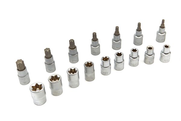 HBM Inwendige en Uitwendige Torx Doppenset 16 Delig 1/2 inch