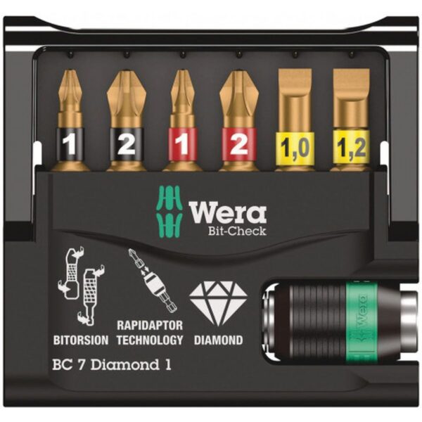 Wera Bit-Check 7 Diamond 5 stuks - Afbeelding 2
