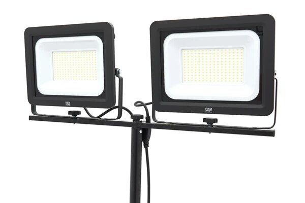 HBM dubbele LED bouwlamp 2 x 150W 2 x 15.500 lumen met statief 5000K - Afbeelding 4