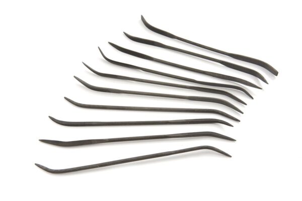 HBM 10 Delige Dubbelzijdige Gebogen Sleutelvijlenset 140 mm - Afbeelding 3