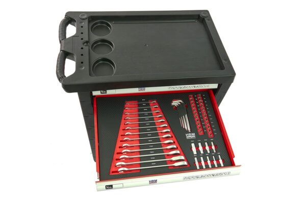HBM Premium Gevulde gereedschapswagen - 154 Delig - Afbeelding 9