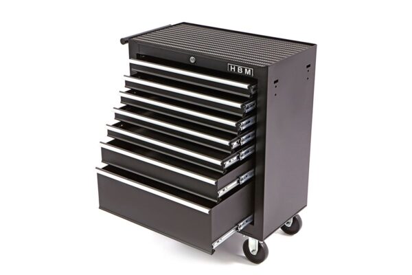 HBM Gereedschapswagen met 7 Laden - 62 cm - zwart - Afbeelding 3