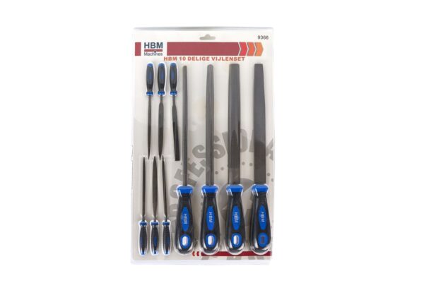HBM 10 Delige Professionele Vijlenset 200 mm - Afbeelding 3
