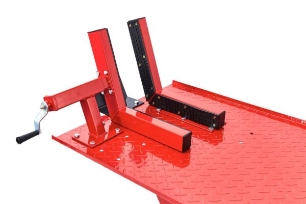 HBM 450 kg Motorheftafel Hydraulisch Met Luxe voorwielklem - Rood - Afbeelding 7