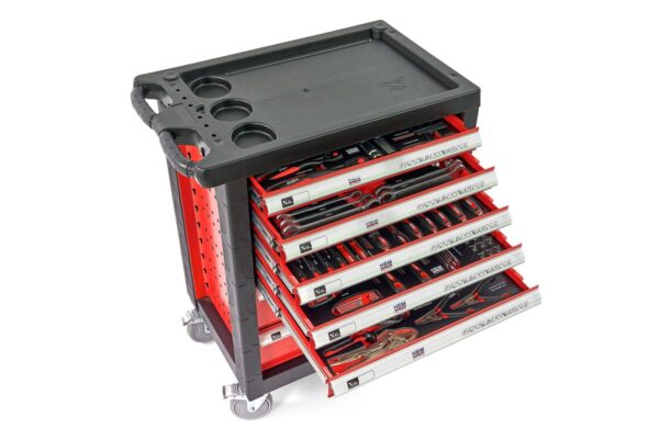 HBM Premium Gevulde gereedschapswagen - 196 Delig - Afbeelding 2