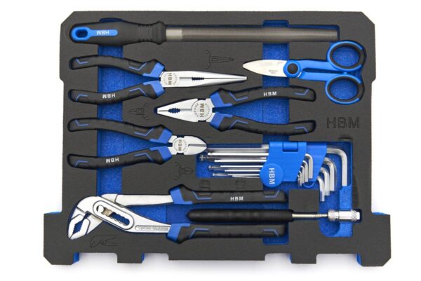HBM verrijdbare gereedschapskoffer set 105-delig - Afbeelding 11
