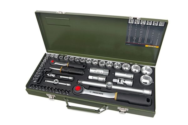 Proxxon 23040 - 56 Delige 1/4 inch en 1/2 inch Doppenset