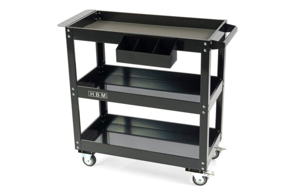 HBM deluxe gereedschapstrolley 3-laags, 76 cm
