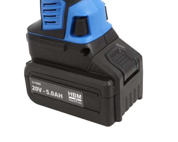HBM Professionele 18 Volt 5,0 AH Li-ion Gipsfreesmachine en 2 Li-ion Accu's - Bild 7