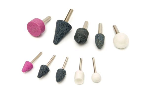 HBM slijpstenen set 1/4 en 1/8 inch voor pneumatische slijper
