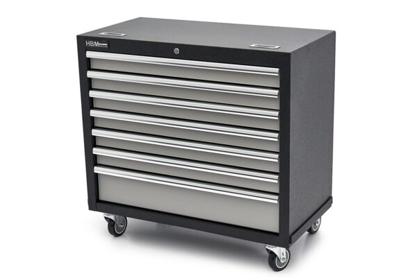 HBM 7 Laden Breed Professionele Gereedschapswagen voor Werkplaatsinrichting - Afbeelding 4