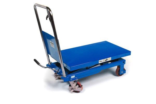 HBM verrijdbare werktafel / heftafel 500 kg, blauw - Image 2