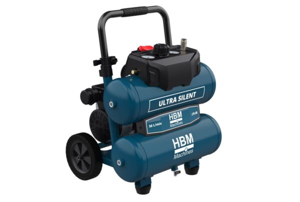HBM Twin Stack low noise compressor 17 liter - Afbeelding 3