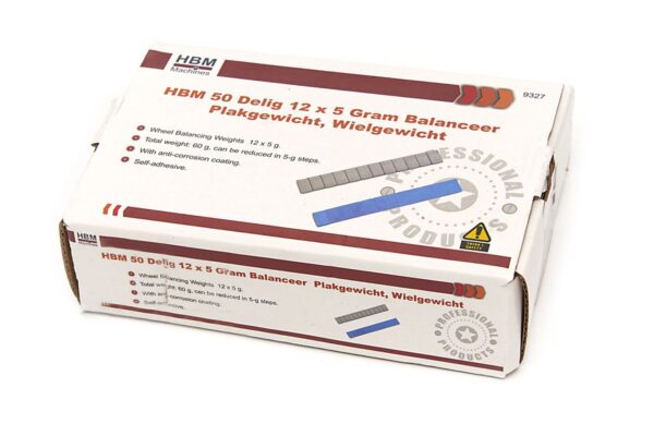 HBM 50 Delig 12 x 5 Gram Balanceer Plakgewicht, Slaggewicht - Afbeelding 7