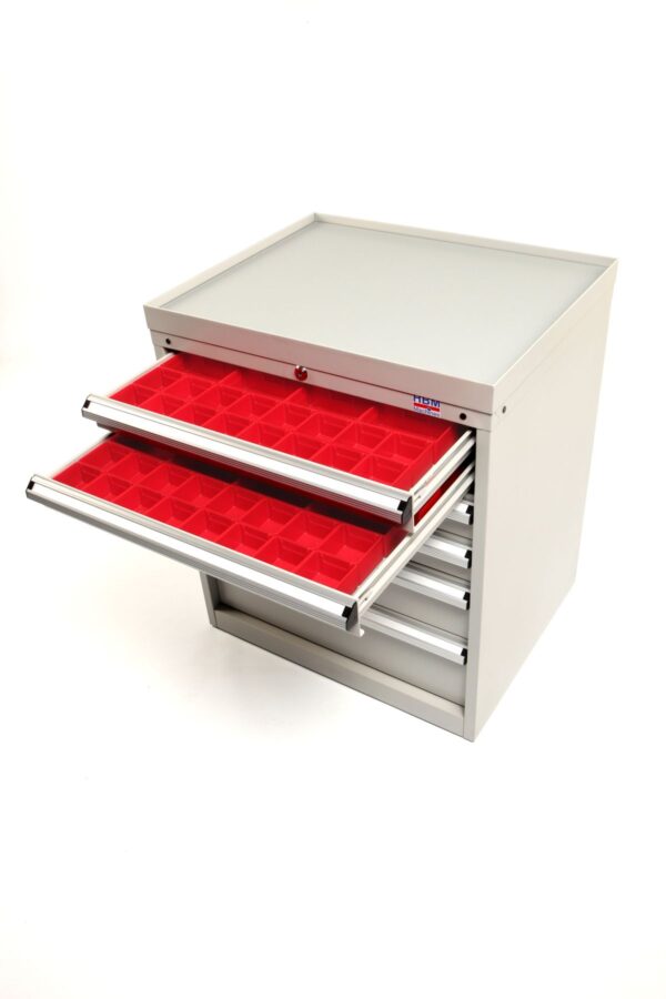 HBM 6 laden Profi Gereedschapskast 72 x 58 x 80 cm beige - Image 2