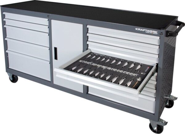 Kraftwerk gevulde gereedschapswagen 13 laden, 180 cm 377-delig - Afbeelding 3