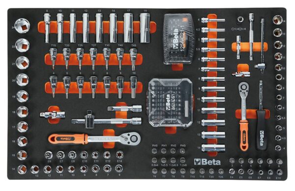 Beta gereedschapswagen 8 laden, 398-delig, BW 2400S G8/E-L, grijs - Afbeelding 5