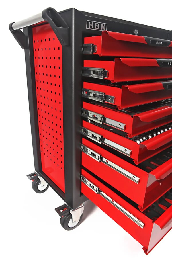 HBM Professionele deluxe gevulde gereedschapswagen - 283 Delig - Afbeelding 3