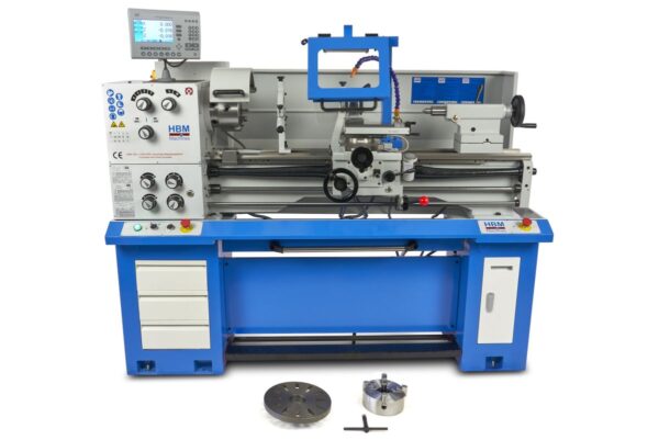 HBM 360 x 1000 Industriële Compleet Metaaldraaibank met Grote Doorlaat Met 3 Assig LCD Digitaal Uitleessysteem- 230 Volt - Afbeelding 3