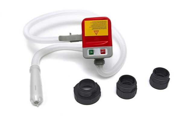 HBM Professionele Olie, Benzine en Vloeistofpomp Op Batterijen Inclusief Slangen 3 Adapters - Afbeelding 3