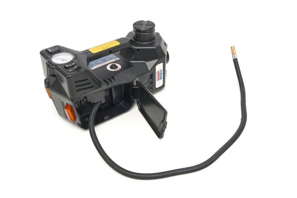 HBM Electrische 12 Volt 1,5 Ton Autokrik Met LED Verlichting Inclusief Slagmoersleutel 12 Volt in Hand - Image 8