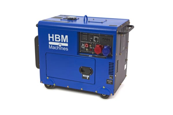 HBM 7900 Watt Standby Generator, Aggregaat Met 498 cc Dieselkrachtstroom Motor, 400V/230V/12V - Afbeelding 2
