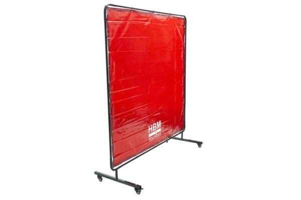 HBM verrijdbaar lasscherm, lasgordijn 174 x 174 cm - Afbeelding 2