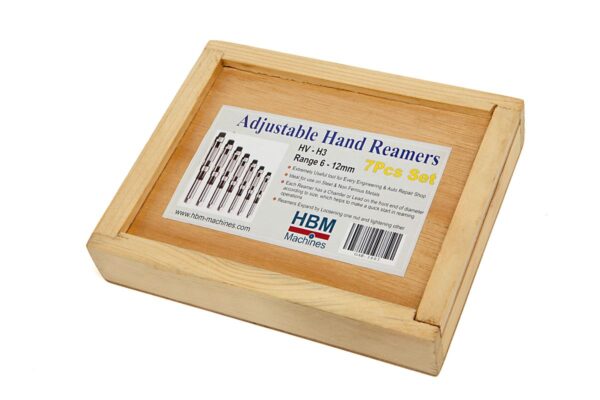 HBM 7 Delige Verstelbare Ruimerset 6mm T/M 12mm - Afbeelding 3