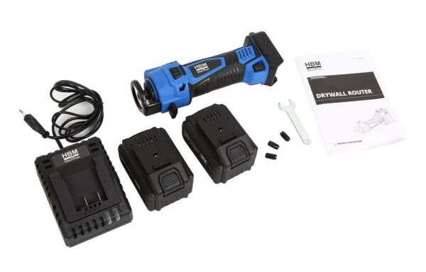 HBM Professionele 18 Volt 5,0 AH Li-ion Gipsfreesmachine en 2 Li-ion Accu's - Bild 5